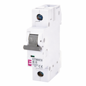 Siguranță automată 1P 6A Curba B 6kA ETI