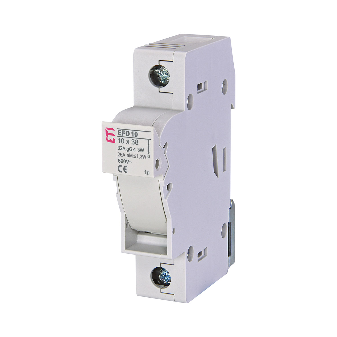 Separator Siguranțe ETI EFD 10 1P 10x38, 32A, 690V, Montaj DIN TH35