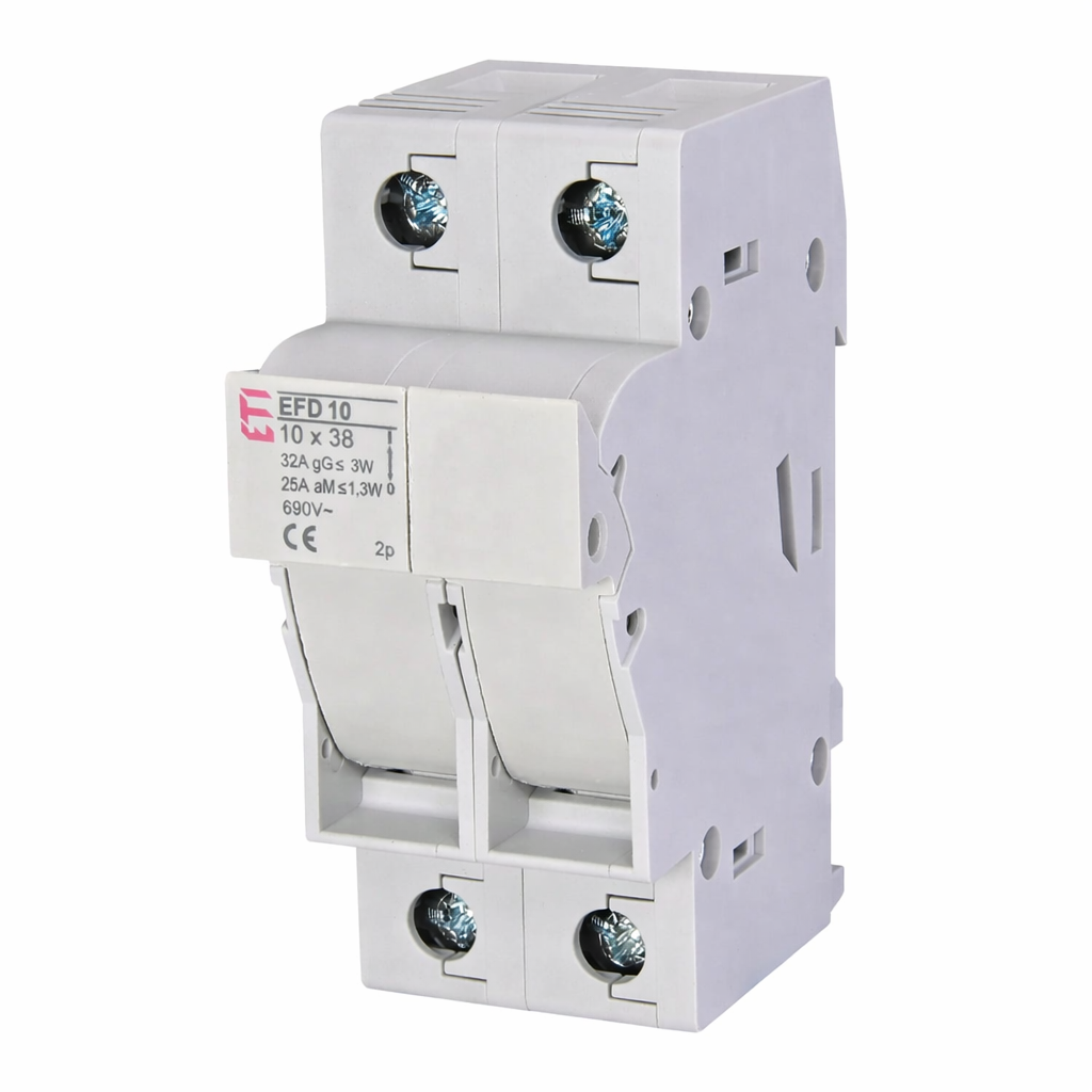 Separator Siguranțe ETI EFD 10 2P 10x38, 32A, 690V, Montaj DIN TH35